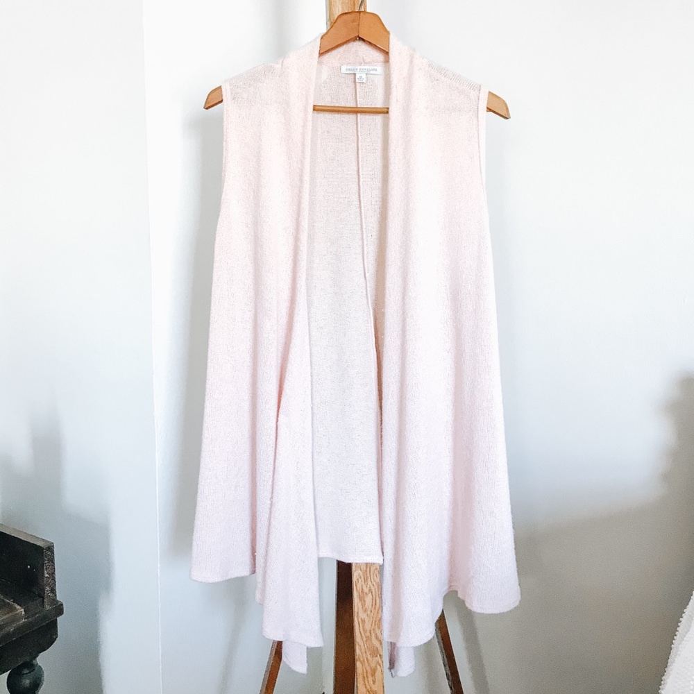 Green Envelope Los Angeles Sleeveless Cardigan